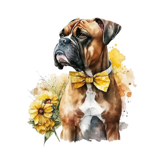 Boxer Bügelbild #9