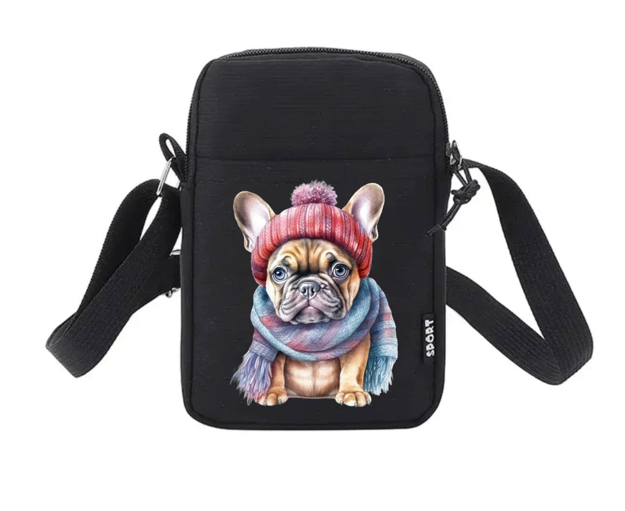 Französische Bulldogge Tasche Winter #17