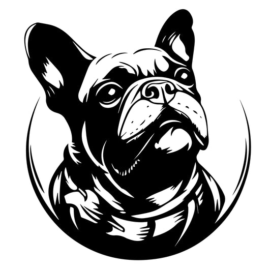Französische Bulldogge Autoaufkleber #373
