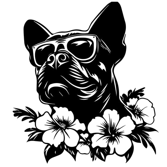 Französische Bulldogge Autoaufkleber #368
