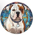 American Bulldog Dekoschild / Dekoration / Sonnenfänger - Sale