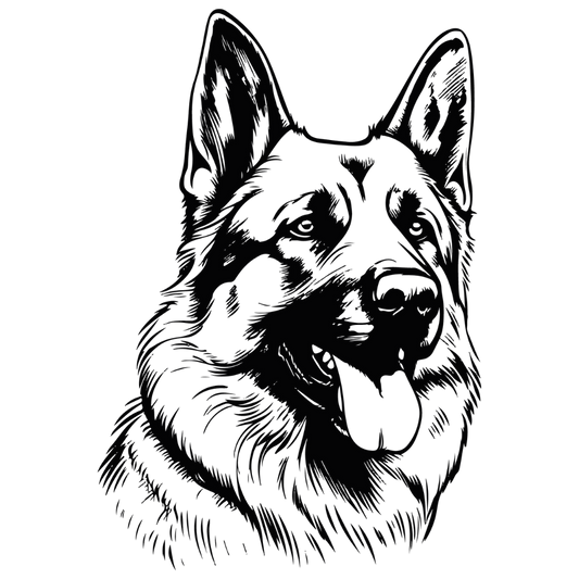 Deutscher Schäferhund Autoaufkleber #9