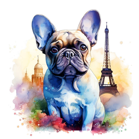 Französische Bulldogge Bügelbild #40