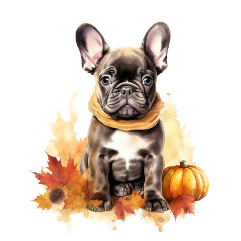 Französische Bulldogge Bügelbild Halloween #14