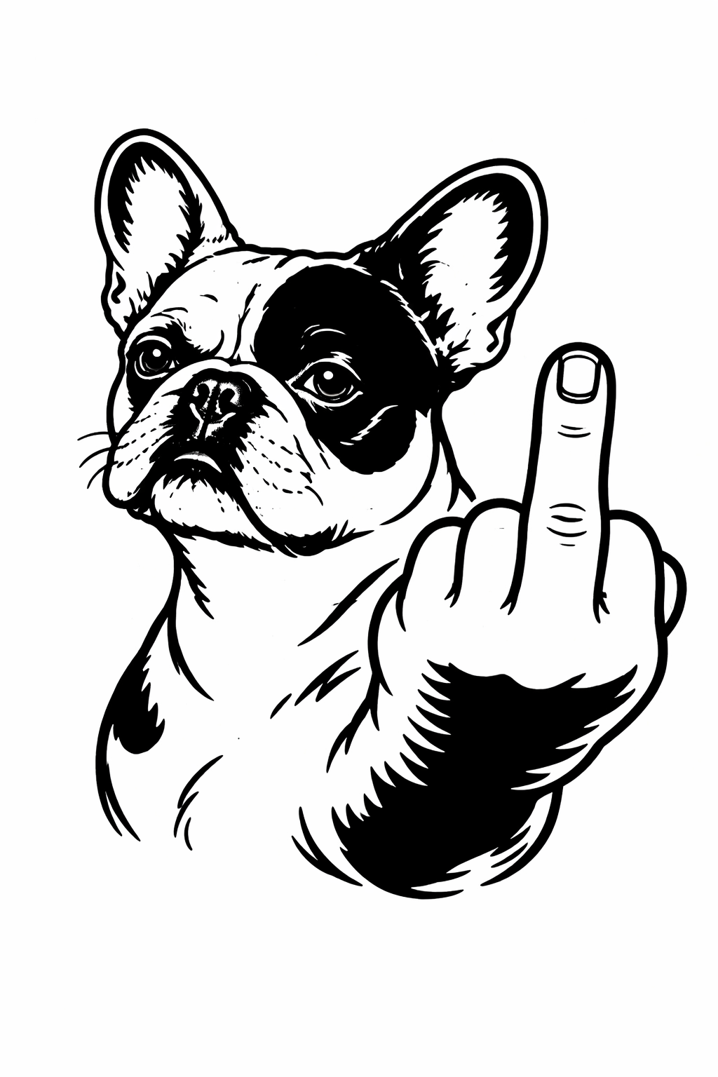 Französische Bulldogge Autoaufkleber #435