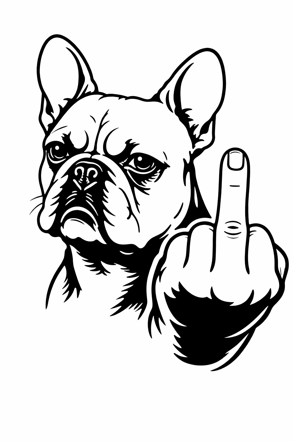 Französische Bulldogge Autoaufkleber #429
