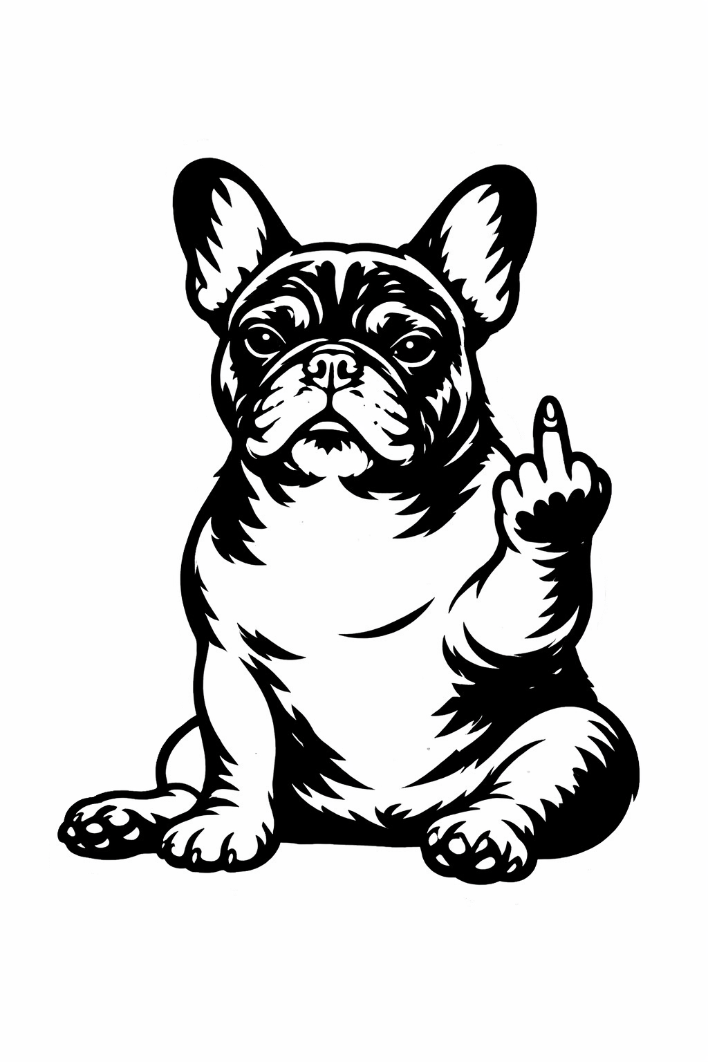 Französische Bulldogge Autoaufkleber #438
