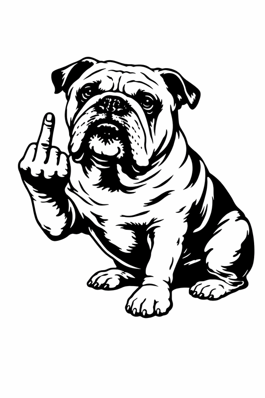 Englische Bulldogge Autoaufkleber #151