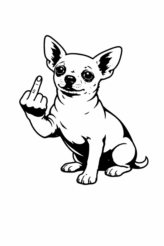 Chihuahua Autoaufkleber #65