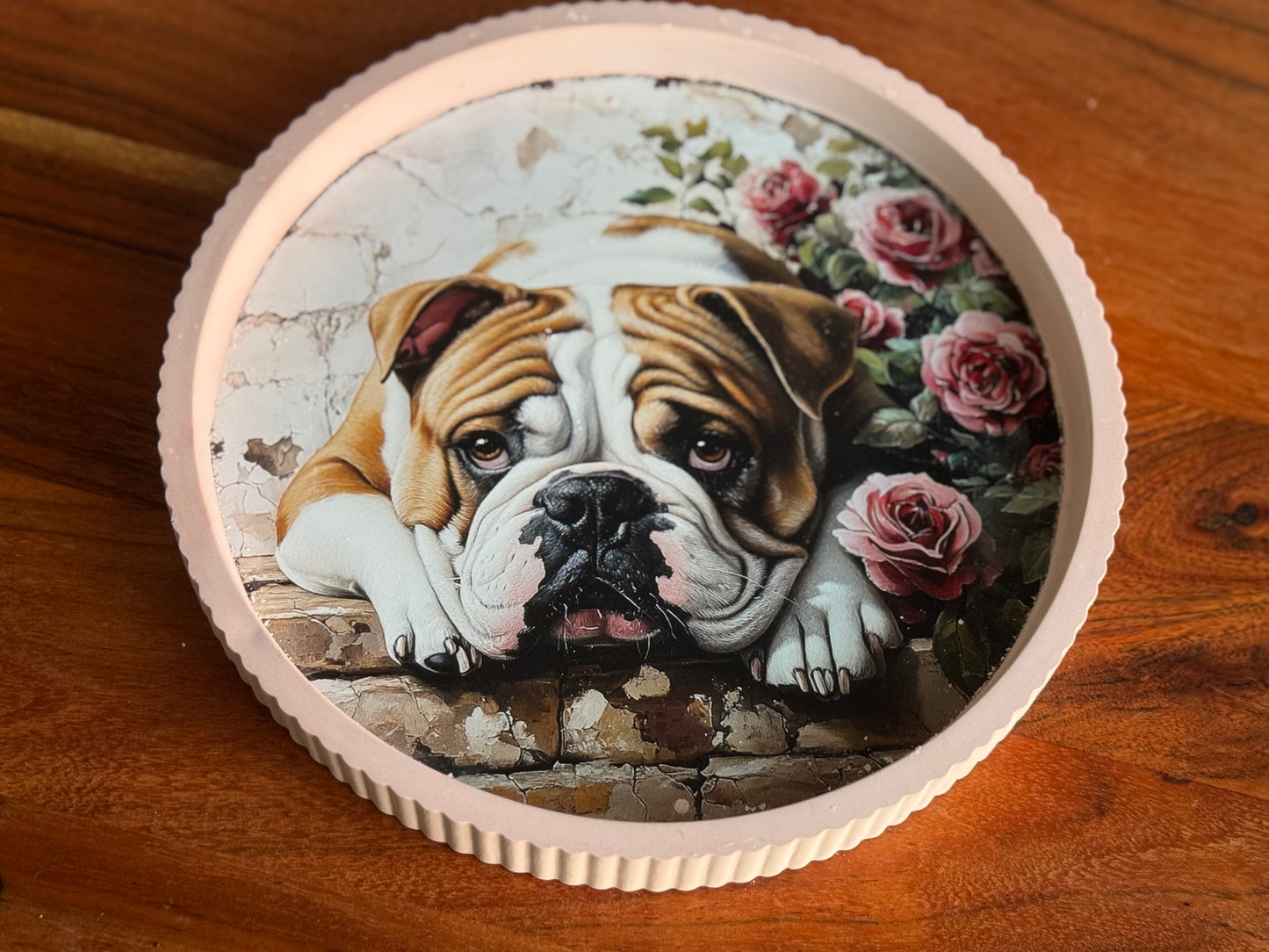 Englische Bulldogge Dekotablett #1