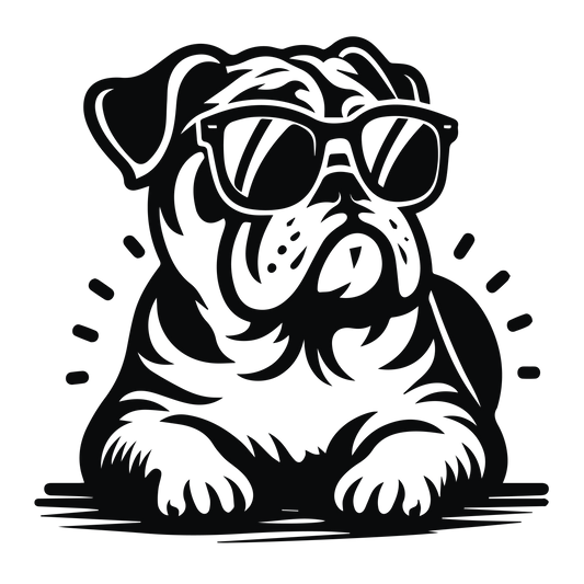 Englische Bulldogge Autoaufkleber #94