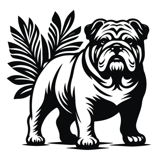 Englische Bulldogge Autoaufkleber #97