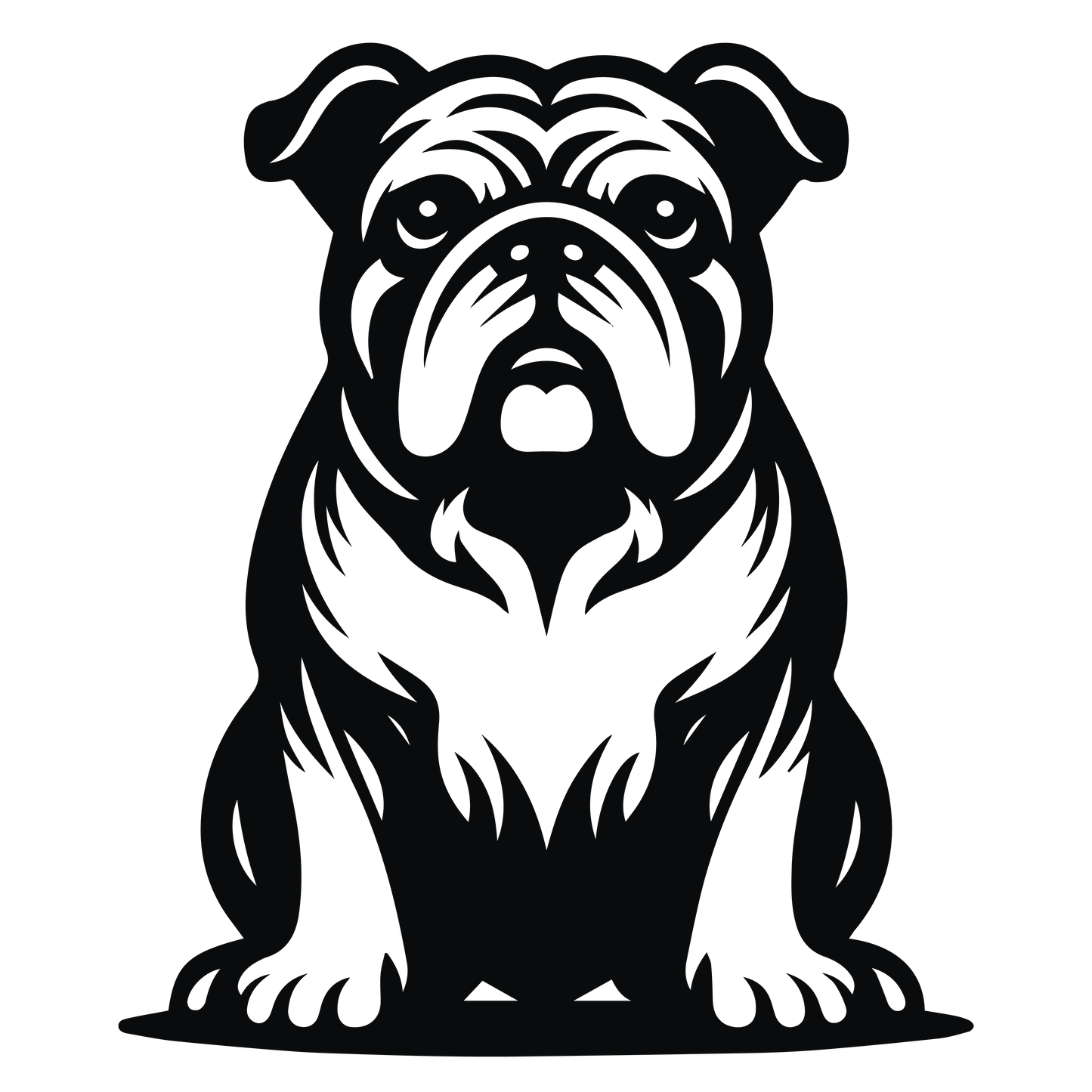 Englische Bulldogge Autoaufkleber #105