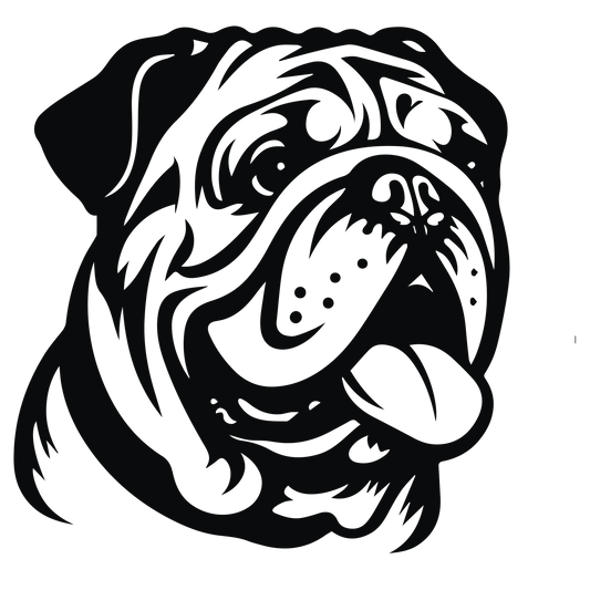 Englische Bulldogge Autoaufkleber #114
