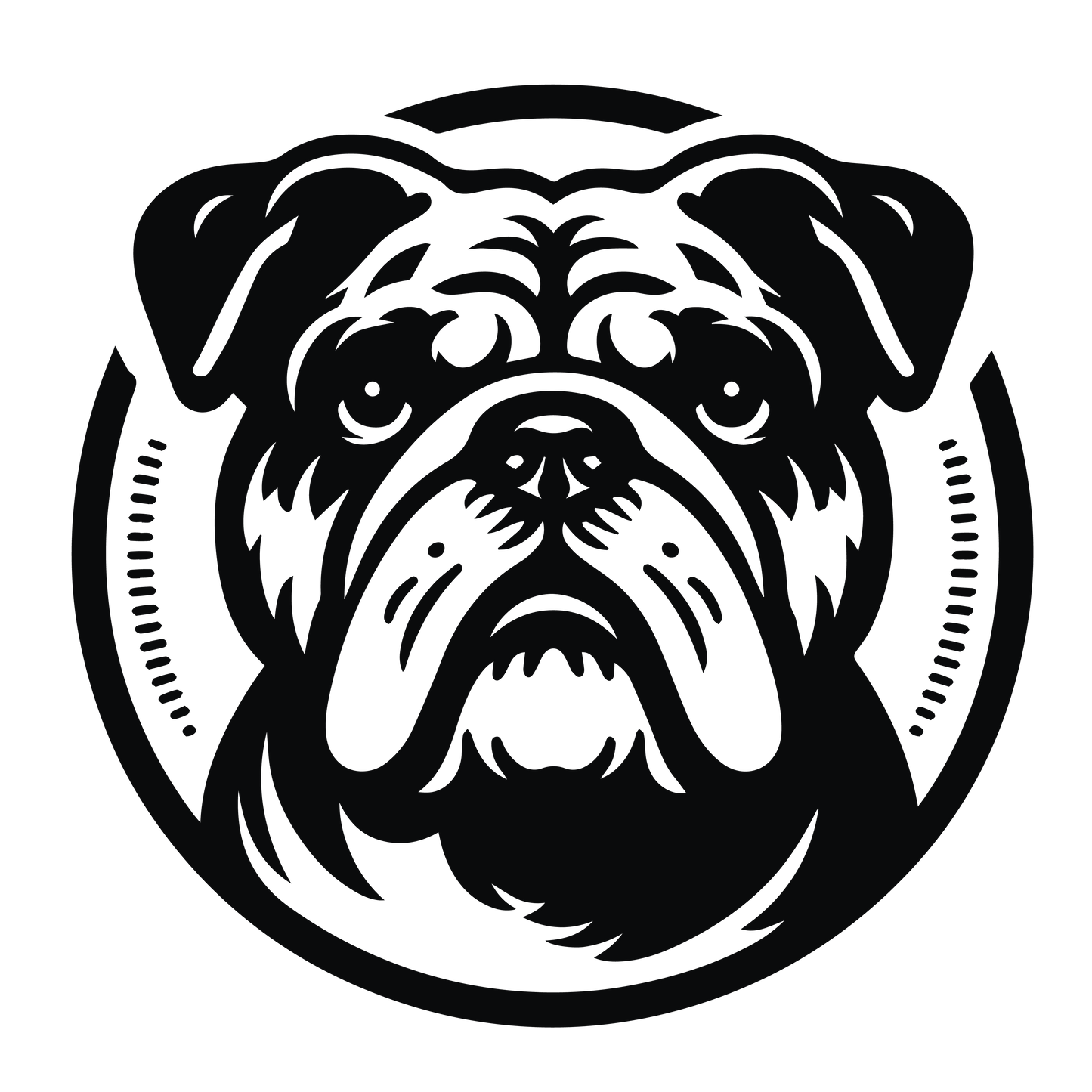 Englische Bulldogge Autoaufkleber #115