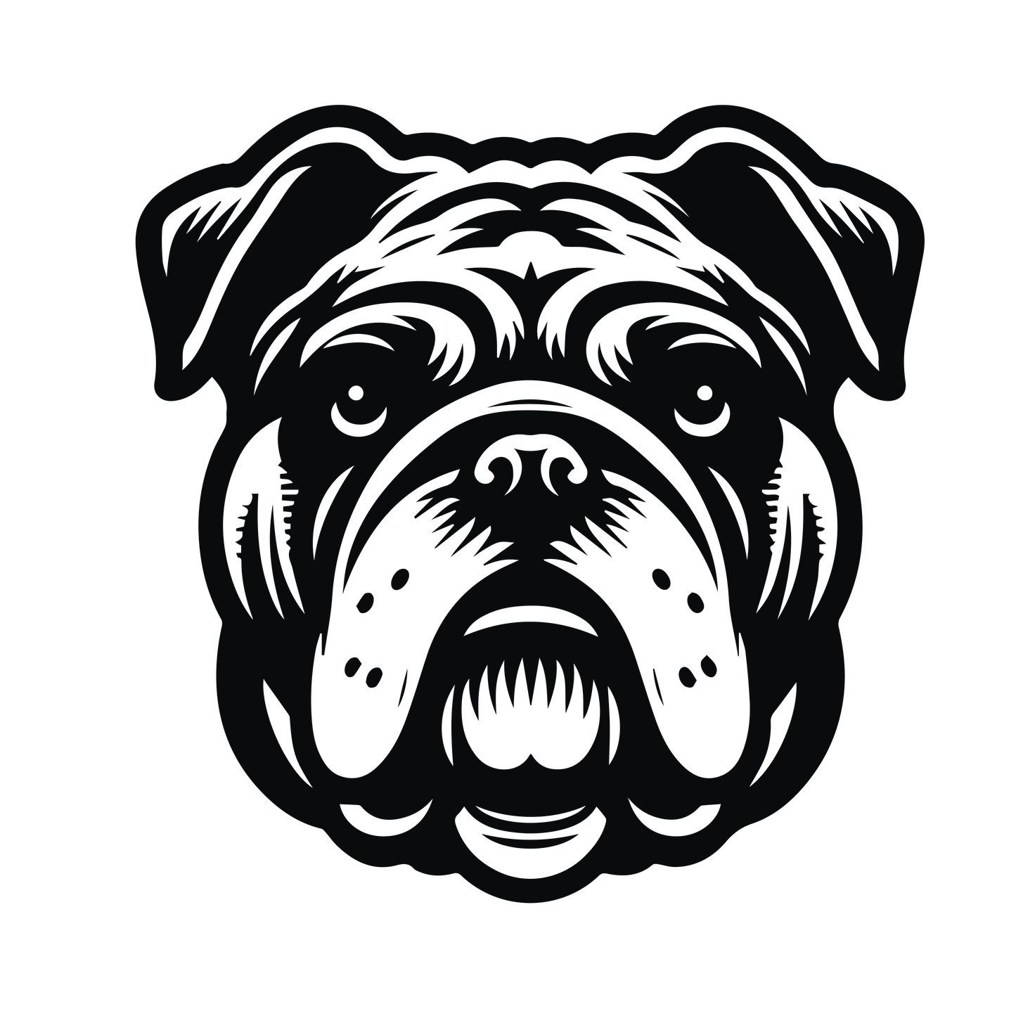 Englische Bulldogge Autoaufkleber #117
