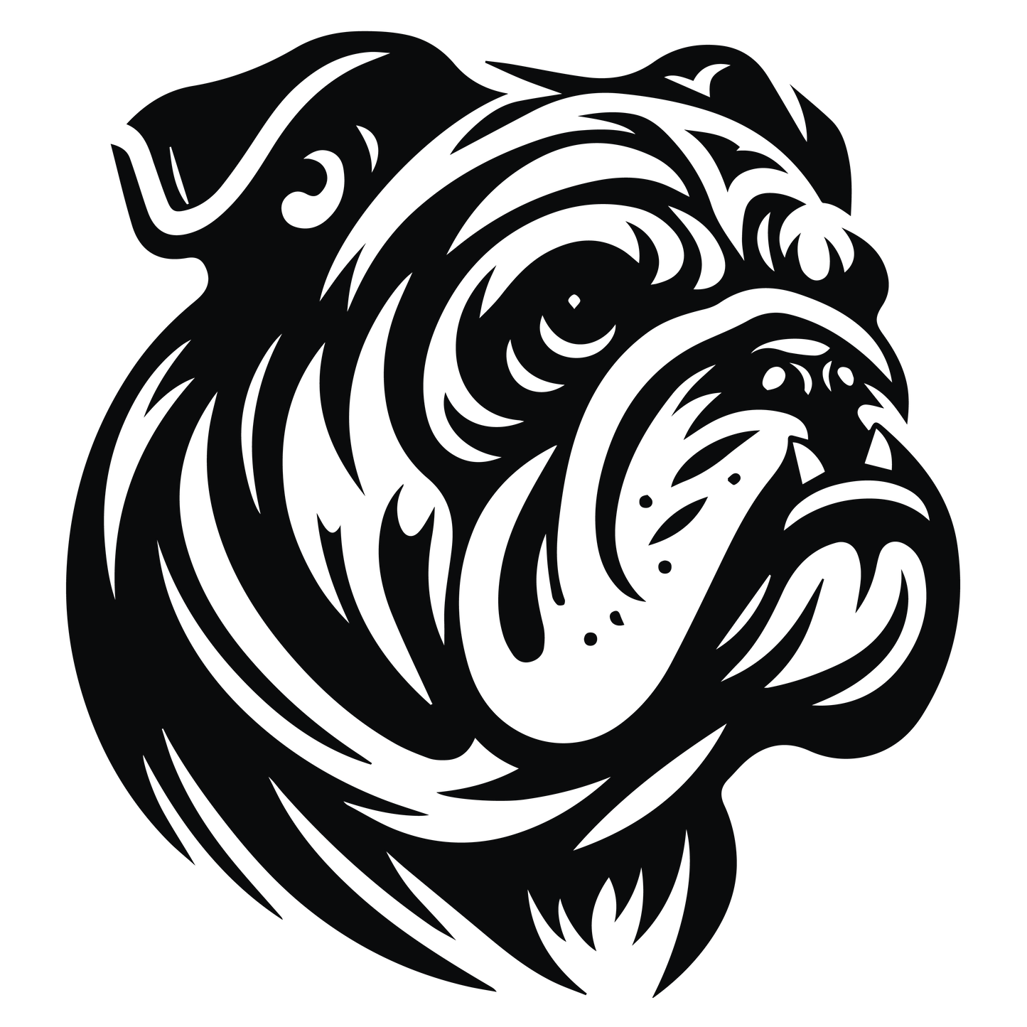 Englische Bulldogge Autoaufkleber #120