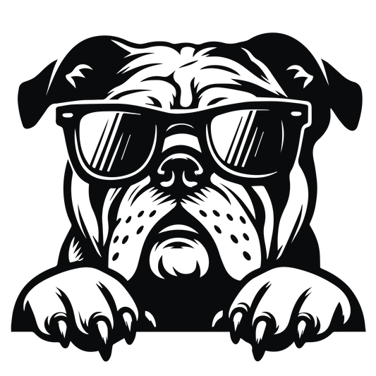 Englische Bulldogge Autoaufkleber #136