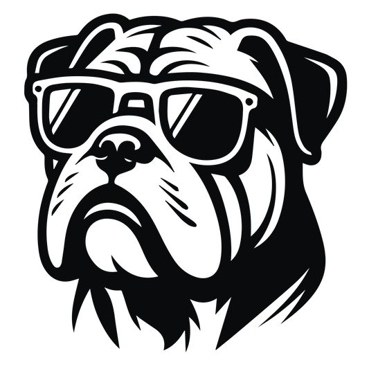 Englische Bulldogge Autoaufkleber #137