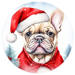 Französische Bulldogge Bügelbild Weihnachten #135