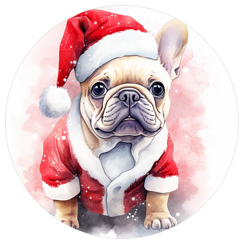 Französische Bulldogge Bügelbild Weihnachten #138