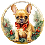 Französische Bulldogge Bügelbild Weihnachten #134