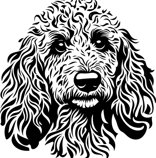 Pudel Autoaufkleber #4