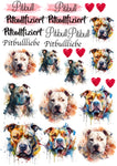 Pitbull Wasserschiebefolie / Kerzentattoos #7