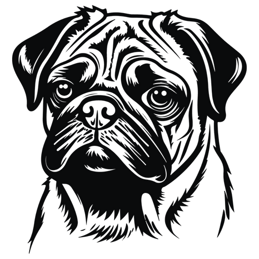 Mops Autoaufkleber #37