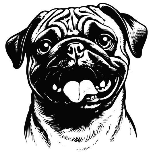 Mops Autoaufkleber #38