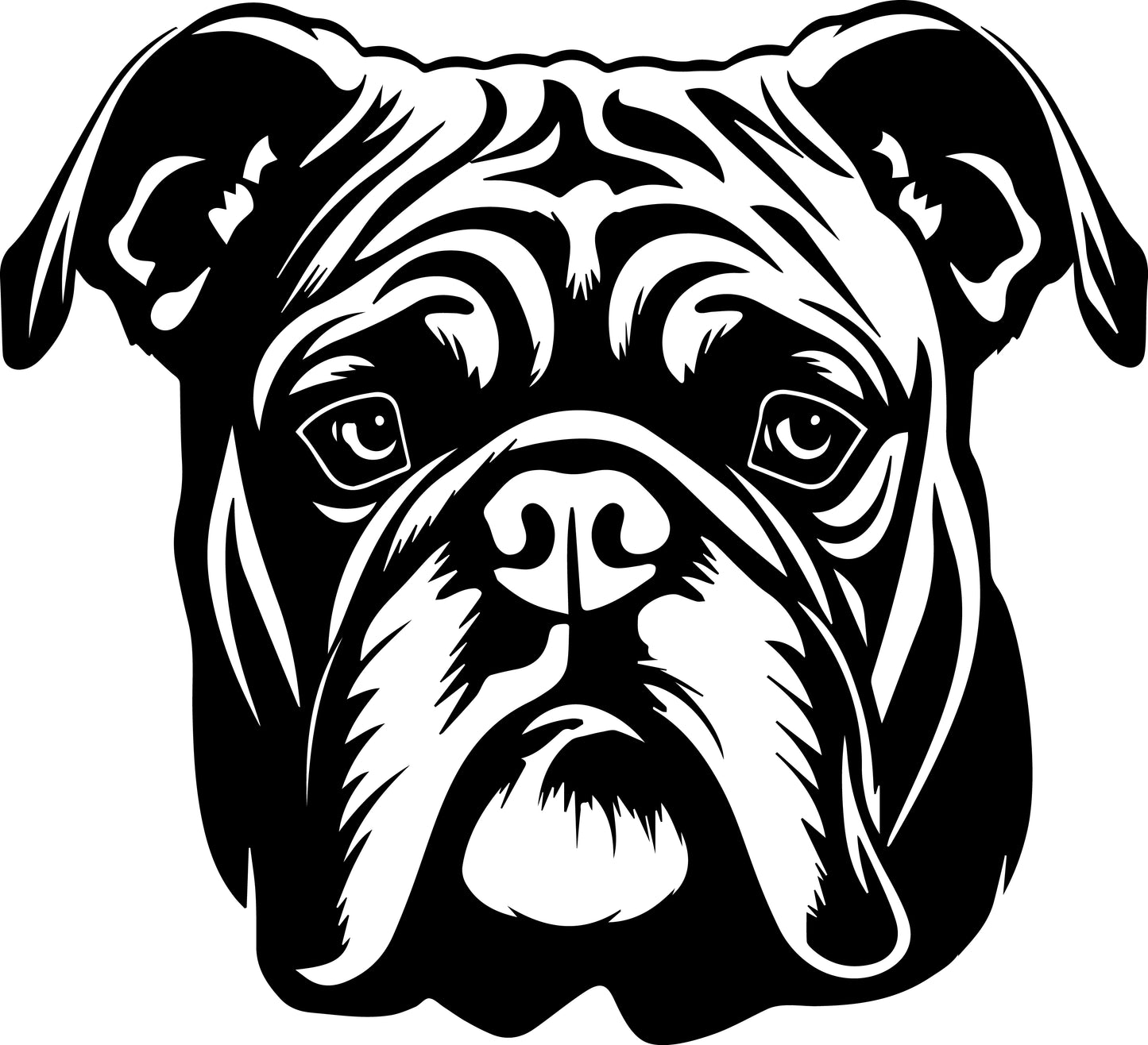 Englische Bulldogge Autoaufkleber #67