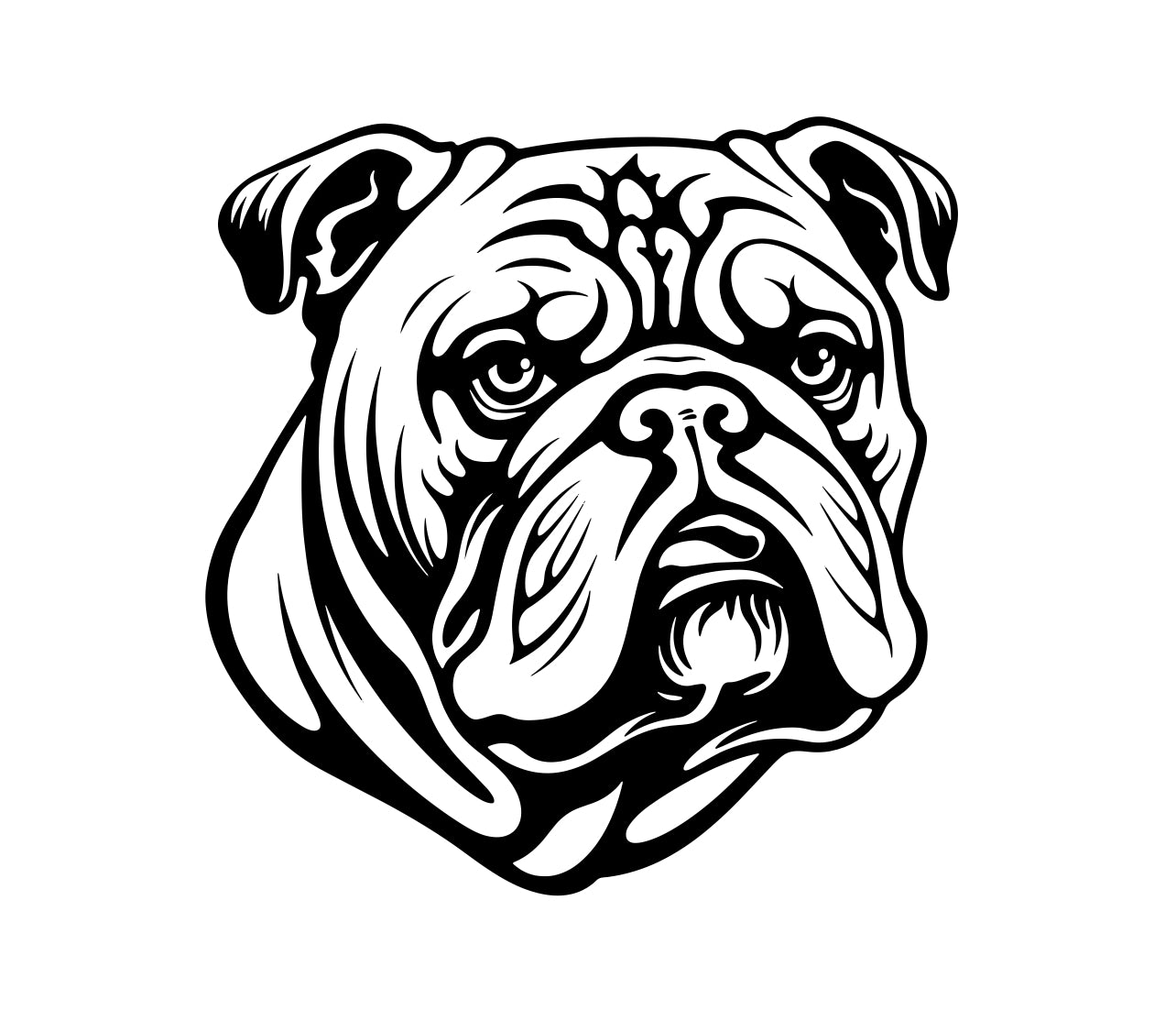 Englische Bulldogge Autoaufkleber #68