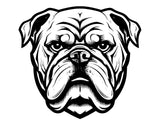 Englische Bulldogge Autoaufkleber #63