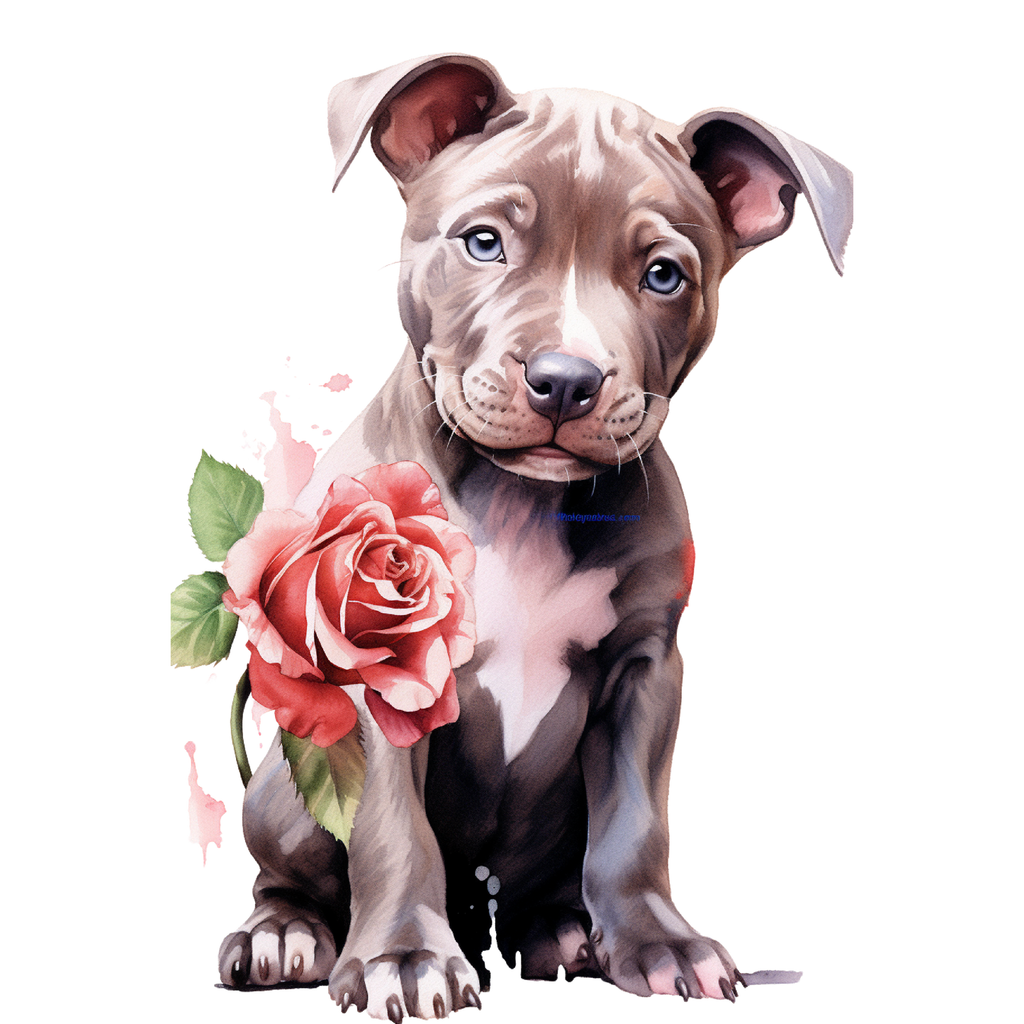 Pitbull Bügelbild #1