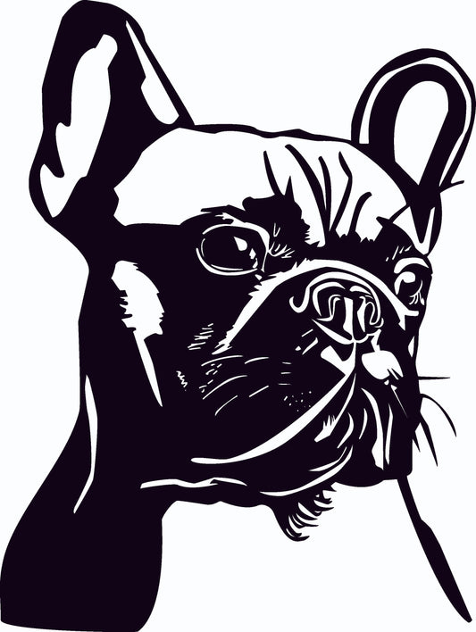 Französische Bulldogge Autoaufkleber #94