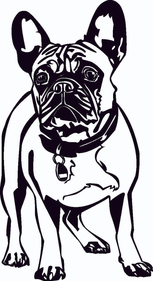 Französische Bulldogge Autoaufkleber #121
