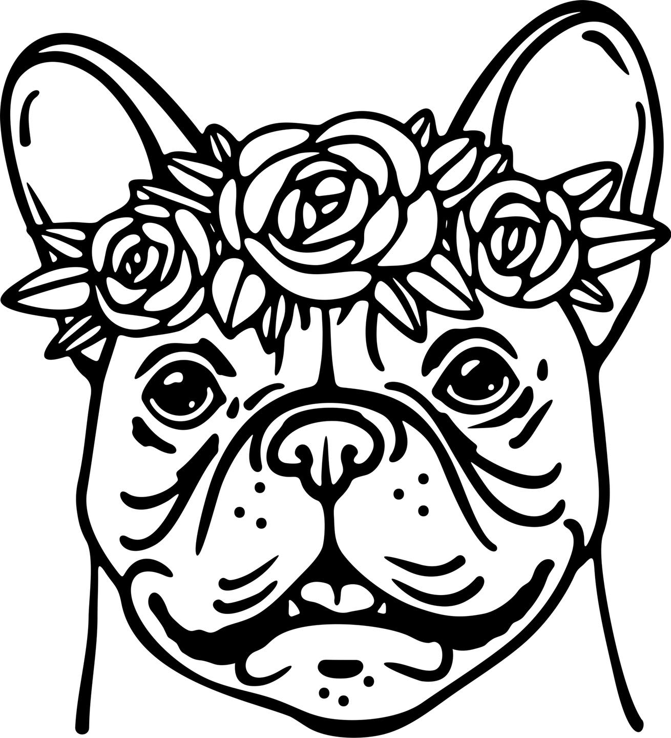 Französische Bulldogge Autoaufkleber #72