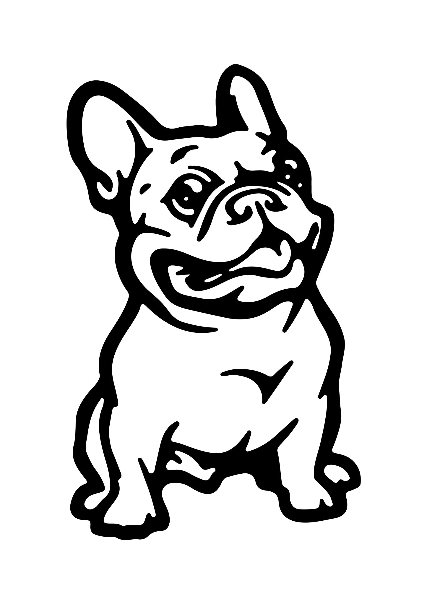 Französische Bulldogge Autoaufkleber #46