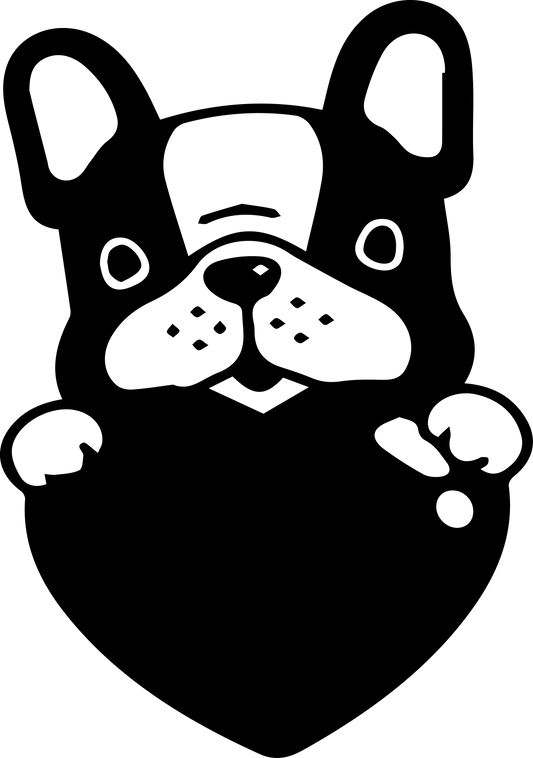 Französische Bulldogge Autoaufkleber #64