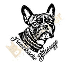 Französische Bulldogge Autoaufkleber #12