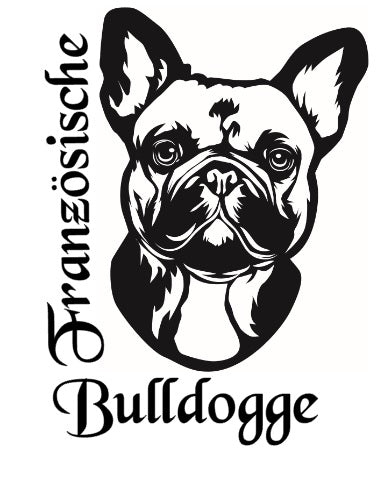 Französische Bulldogge Autoaufkleber #9
