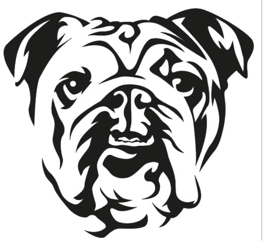 Englische Bulldogge Autoaufkleber #26