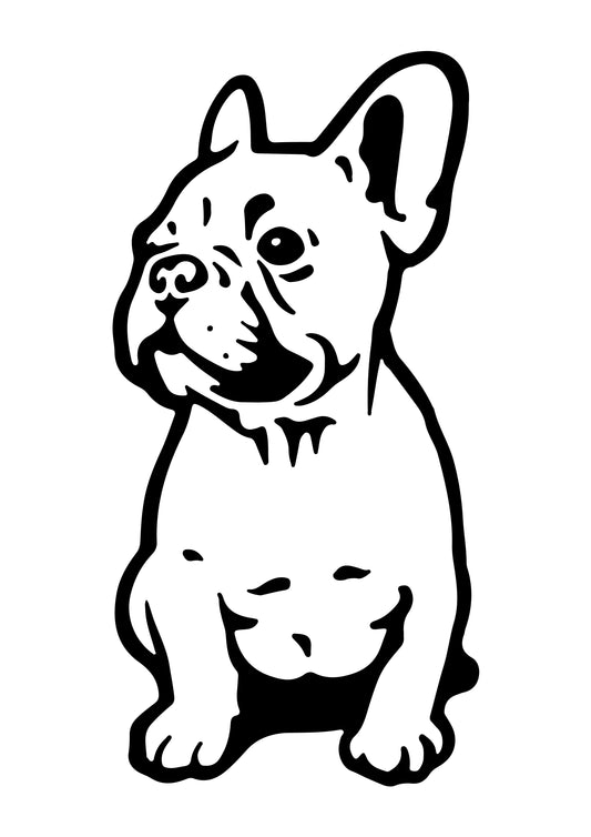Französische Bulldogge Autoaufkleber #47