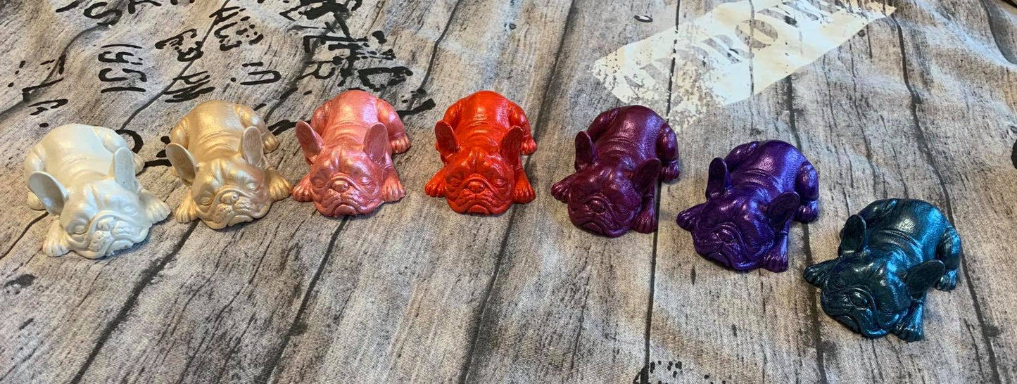 Französische Bulldogge Figur liegend #35