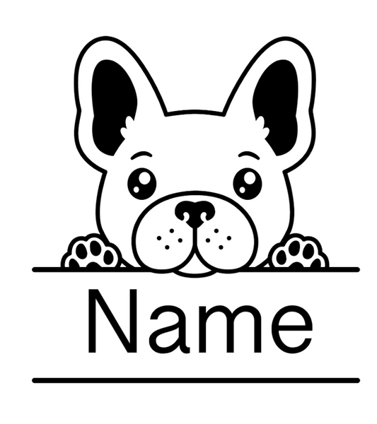 Französische Bulldogge Autoaufkleber #116
