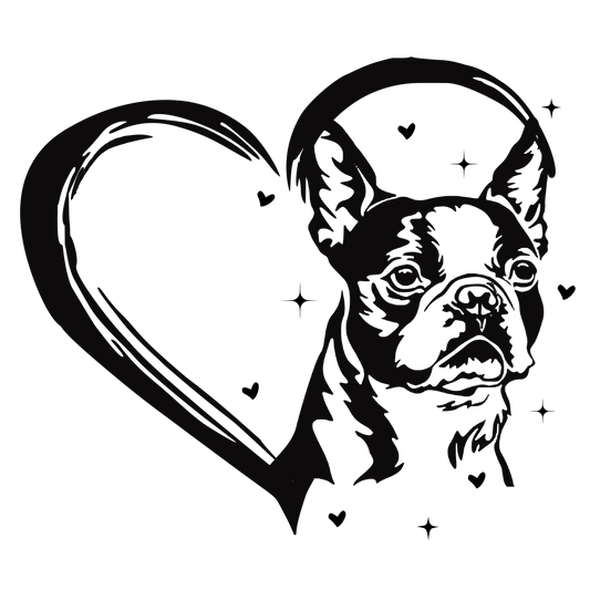 Boston Terrier Autoaufkleber #28