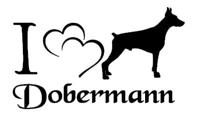 Dobermann Autoaufkleber #3
