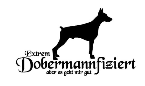 Dobermann Autoaufkleber #2