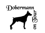 Dobermann Autoaufkleber #1