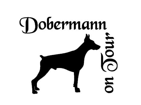 Dobermann Autoaufkleber #1